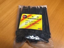 Multicomp Pro Power CBBR7703 Cable Tie, Self Lock, Nylon,Black 119.38MM (100pcs)