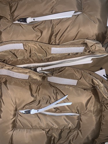 SHOREDITCH SKI CLUB ALLORO NYLON RICICLATO PUFFER CARAMEL JACKET Tg. L - Foto 10 di 12