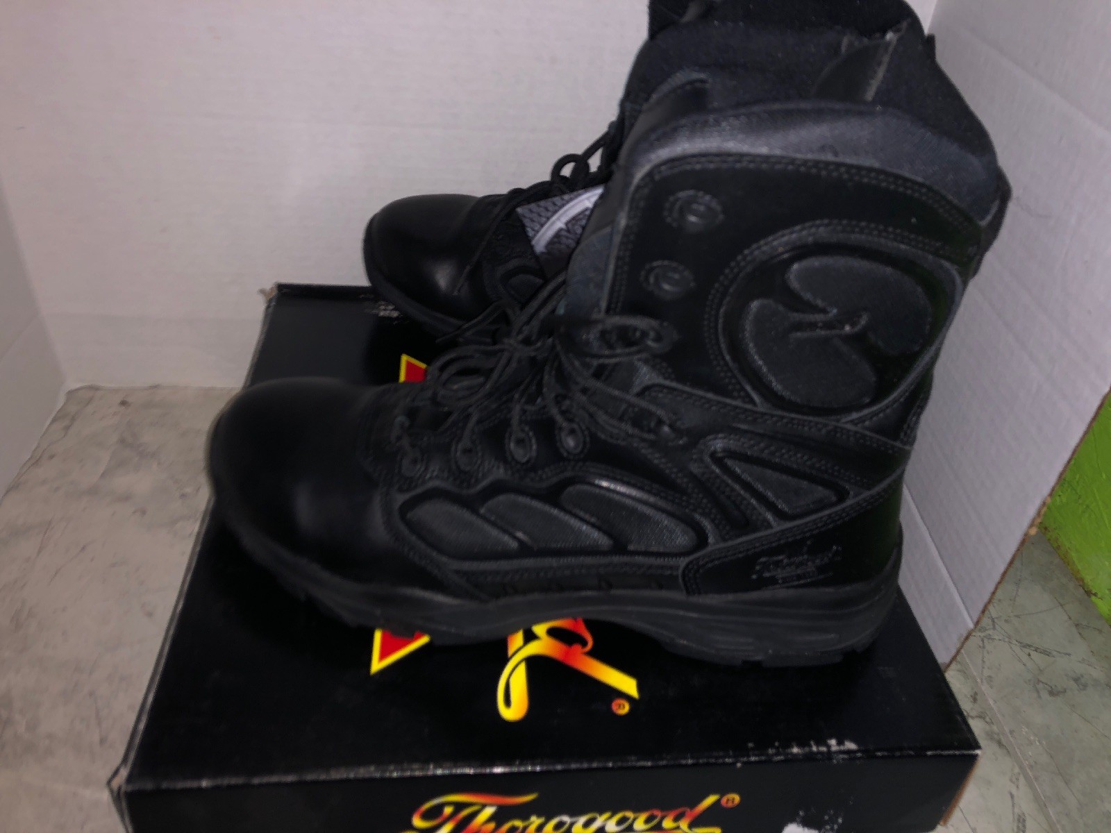 Thorogood 834-6528 A.S.R. Tactical 8&rdquo; Leather / Nylon Zip police Boots Size 8 M