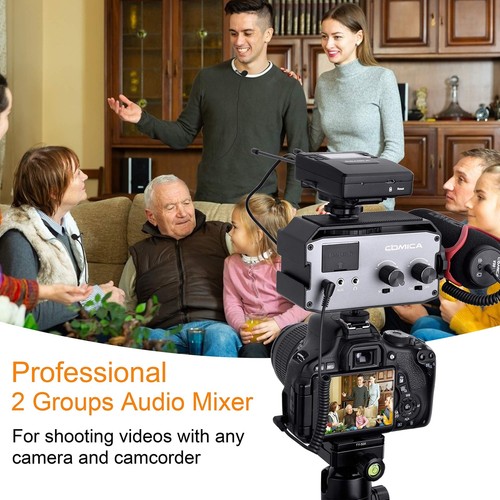 Comica CVM-AX3 Audio Mixer, Dual XLR/3.5mm/6.35mm Mic Preamp 9V Phantom Power... - Picture 5 of 7