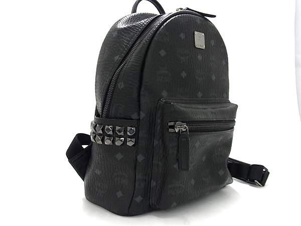 MCM Monogram Visetos Pattern Leather Side Studded… - image 1