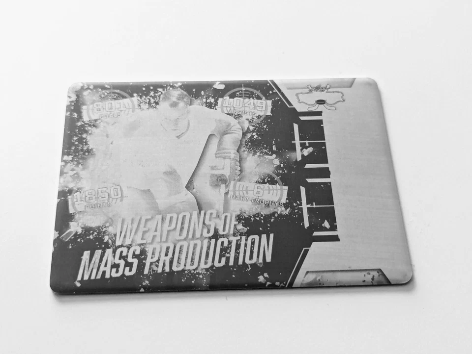 🔥#1/1 GORDIE HOWE 2021-22 LEAF LUMBER HOCKEY PRINTING PLATE BLACK Weapons of 🔥 - Image 4 of 4