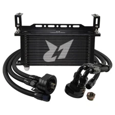 19 Row Oil Cooler 10AN Oil Hose Kit w/Oil Filter Relocation Kit 3/4"-16 M20x1.5