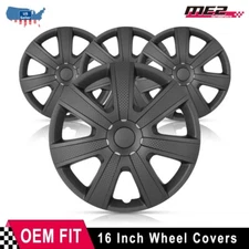 16" inch Wheel Hub Covers Snap On Full Hubcaps Set of 4 fit R16 Tire & Steel Rim