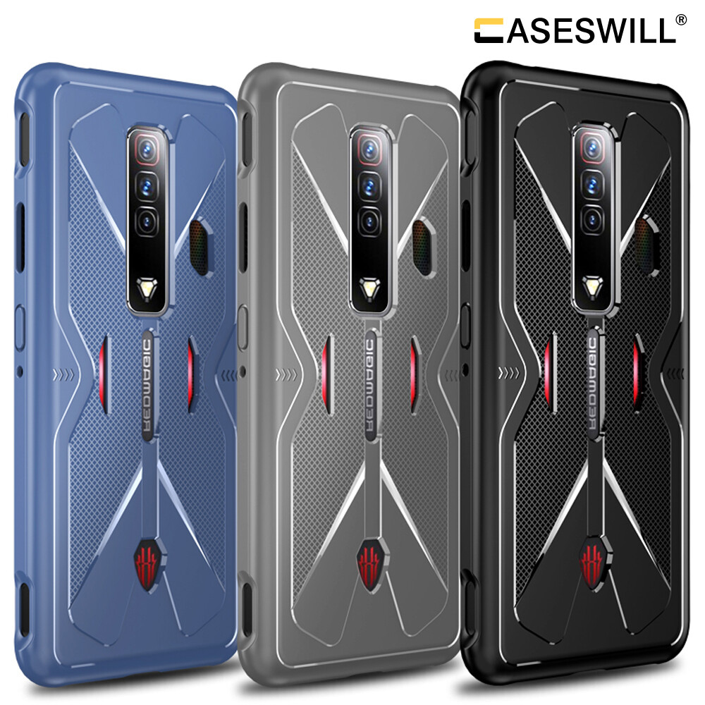 For ZTE nubia Red Magic Shockproof Flexible TPU Case Cover Screen  Protector