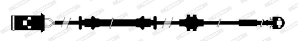 Contact d'avertissement usure plaquettes de frein FERODO FWI300 pour Opel Astra