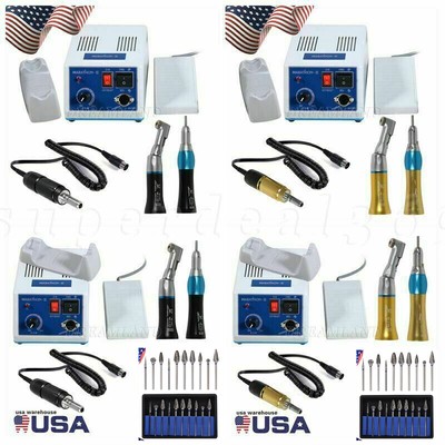 Dental Lab Marathon Electric Micromotor 35K Rpm Low Speed Handpiece 10*Burs Or