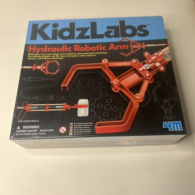 KidzLabs Hydraulic Robotic Arm 4M Technology Robot Kids Science Project Toy NIB