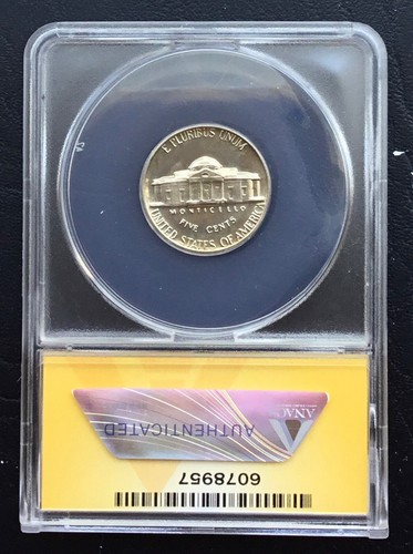 1967 5c Jefferson SMS Nickel ANACS SP 68 - Picture 5 of 6