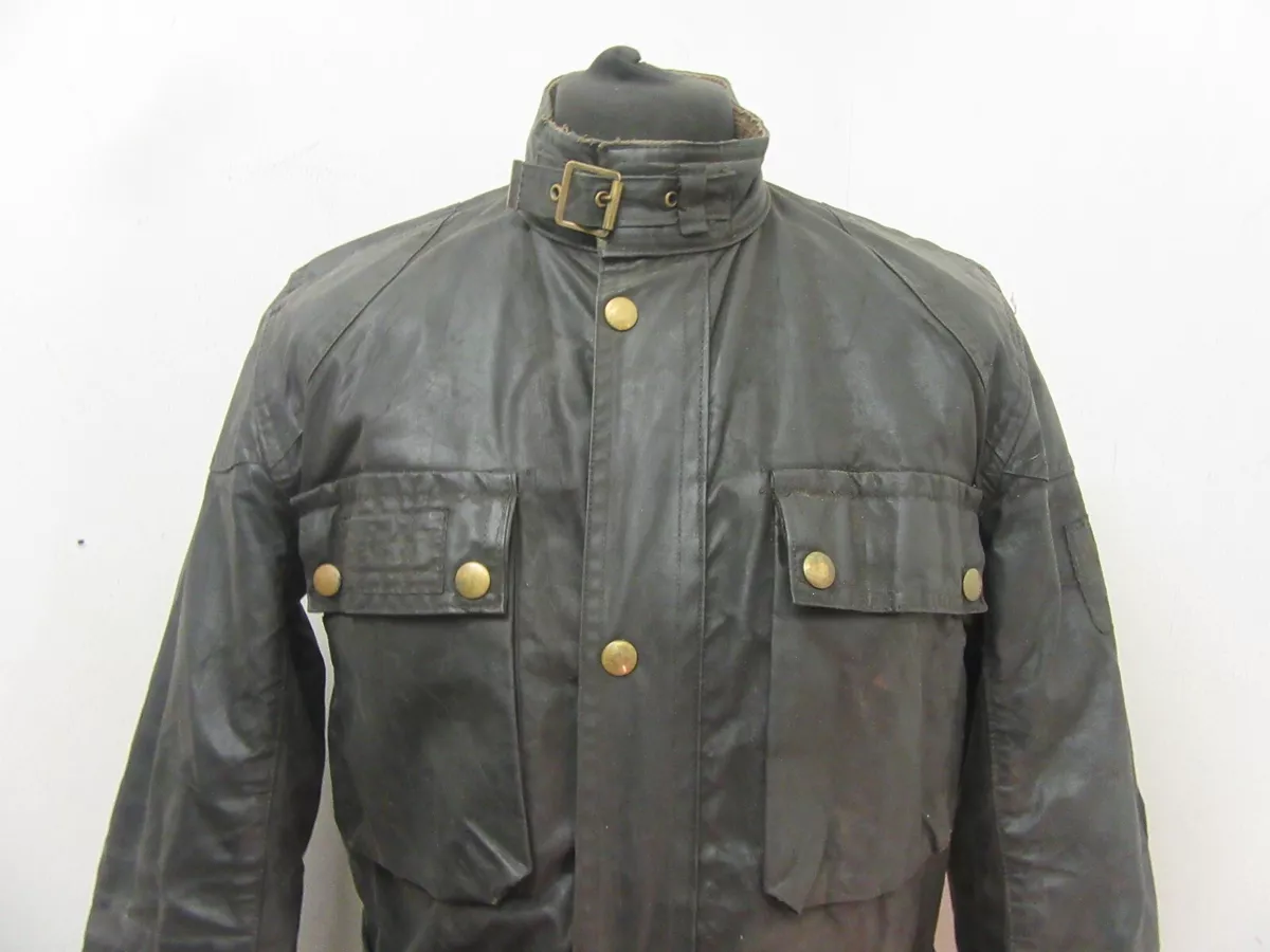 VINTAGE 70 S BELSTAFF TRIALMASTER PRO WAXED COTTON MOTORCYCLE JACKET SIZE M UK