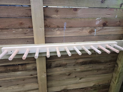 Welly wellington wellies wooden rack boot holder wall mounted shoe storage - Picture 25 of 44