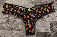 NWT VICTORIA'S SECRET COCKTAIL SATIN SMOOTH STRAPPY HIGH LEG CHEEKY PANTIES