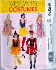McCalls MP276 Womens Character Costumes Sewing Pattern Set Size 18W-24W UNCUT