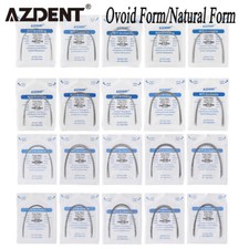 AZDENT Dental Orthodontic Round Arch Wire Super Elastic Niti Ovoid / Nature Form