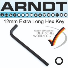 ARNDT 12mm Allen Key Hex Key 12 mm EXTRA LONG Hex Key Germany