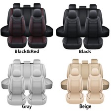 Luxury Leather Car Seat Covers Protector Front Rear Full Set Cushion 25-seaters Luxury Leather Car Seat Covers Protector Front Rear Full Set Cushion 25-seaters