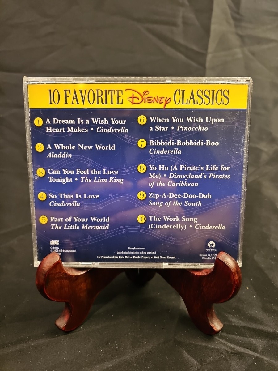 10 Favorite Disney Classics CD 2005 Limited Edition Promo *Case