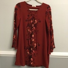 Women's Taylor & Sage Boho Bell Sleeve Dress