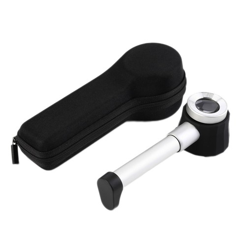 High Quality 10X Optical Magnifier glass LED Lighted Jeweler loupe with Scale# - Picture 7 of 9