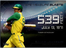 2015 Topps Update Tape Measure Blasts #TMB-4 Reggie Jackson Oakland Athletics