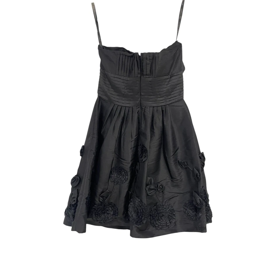 Bill Levkoff Mini Dress Womens Size 8 Black Strapless Embellished Cocktail Party - Image 3 of 4
