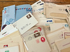 US POSTAL STATIONERY Hoard 550+ Pieces Unsorted Envs/PCs/Aeros M&U All Ages — photo 2
