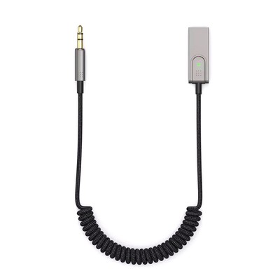 Bluetooth 5.1 AUX Car Adapter USB to 3.5mm Jack Dongle Cable Handfree Car 2423