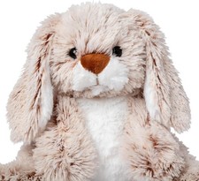 Melissa  Doug Burrow Bunny Stuffed Animal Plushie with Big Feet, Floppy Ears 