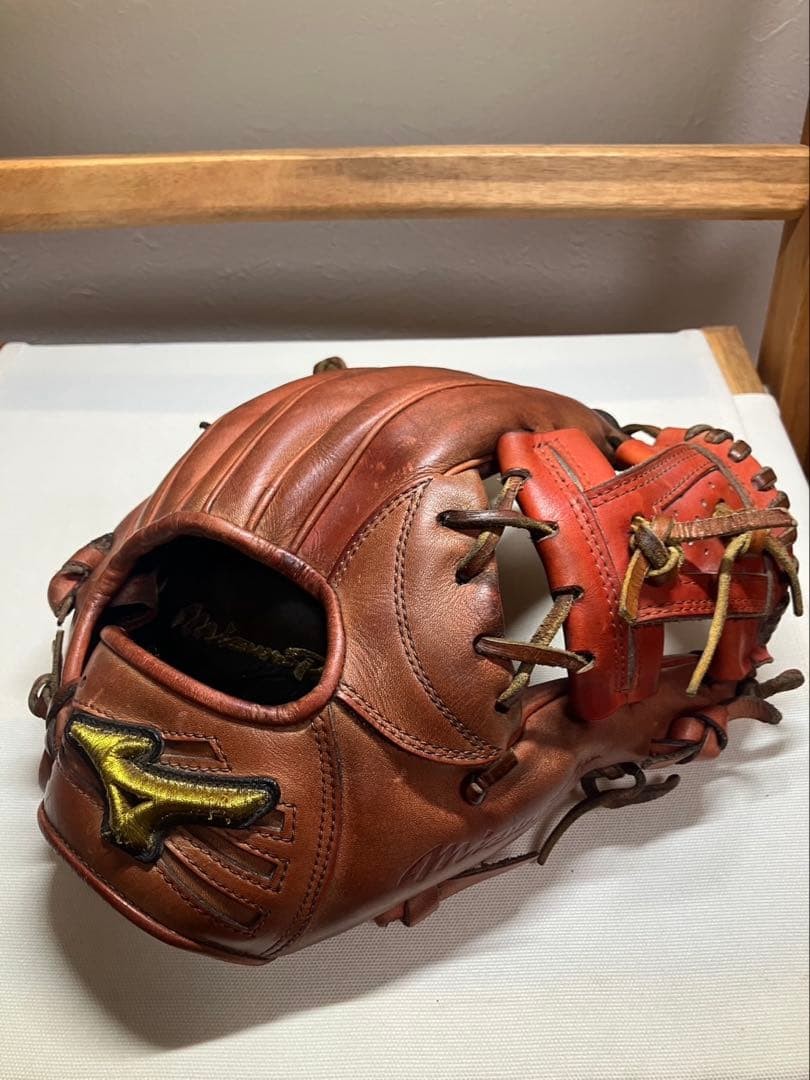 Mizuno Pro Infield Baseball Glove Kikuchi Model Hardball, HAGA