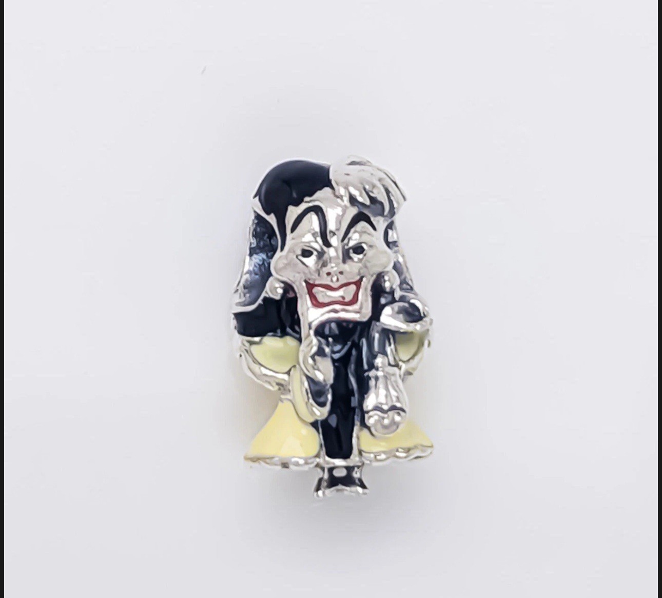 Disney Villains Cruella De Vil Pandora Sterling Silver Charm 793424C01 Authentic