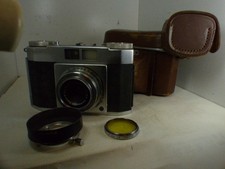 Olympus 35mm F3.5 Wide-Angle Lens with Leather Hard Case Hood, Used