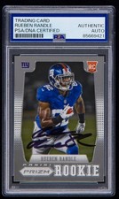 Rueben Randle Signed 2012 Panini Prizm Rookie Card #226 (PSA) New York Giants
