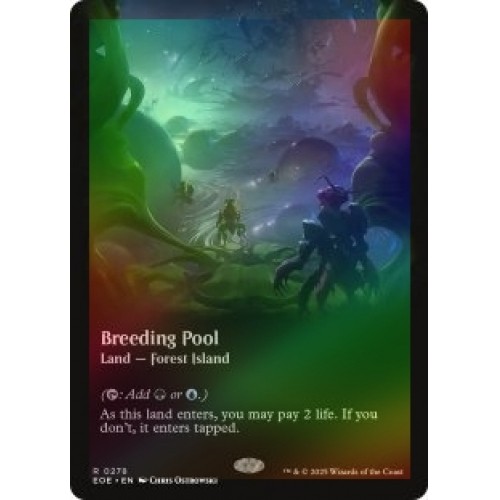 FOIL BREEDING POOL (278) (BORDERLESS) Edge Of Eternities EOE Magic MTG ...