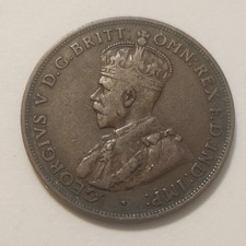 1917, JEDEN GROSZ, MONETA AUSTRALIA, DARMOWA WYSYŁKA