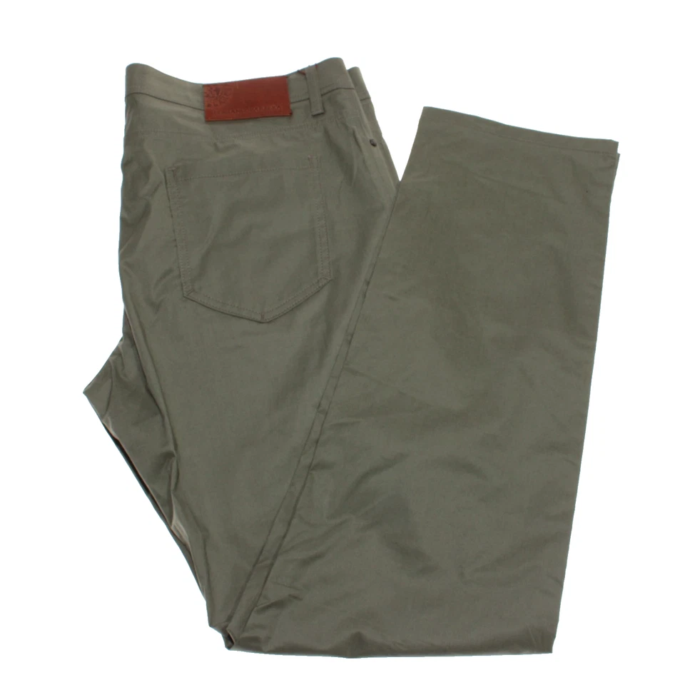 Pantalones Luciano Barbera NWD Corte Jean Cinco Bolsillos Talla 54 (US 38) en Algodón Verde Foto 2 de 4