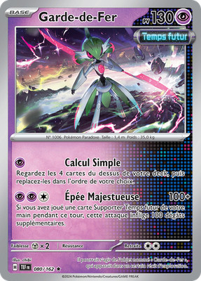 Pokemon Karte Eiserne Garde 080/162 Selten Zeitkräfte