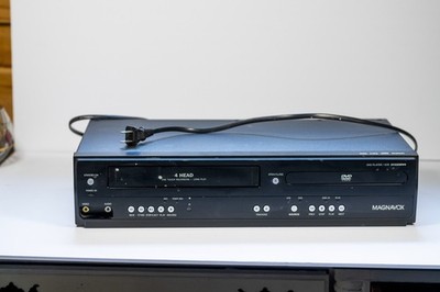 Magnavox DV220MW9 VCR DVD Combo 4-Head Player Black - Tested Working No Remote
