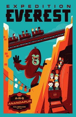  Funny Expedition Everest Yeti Poster Paper No Frame
