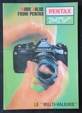 PENTAX MV multi-value camera catalog ASAHI catalog Katalog