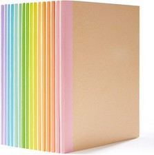 posit Notebook Bulk, Kraft Cover Lined Blank Colle Ruled