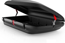 VDPCA480 Dachbox 480L carbonlook+VDP004 Alu Dachträger für für VW Passat SW B7 1