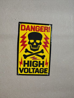 Porcelain Danger Enamel Sign Size 8" x 5" Inches