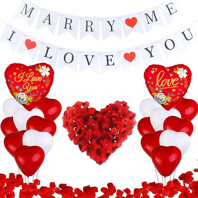 Will You Marry Me Hochzeit Deko Set Heiratsantrag Deko Valentinstag Deko Herzluf