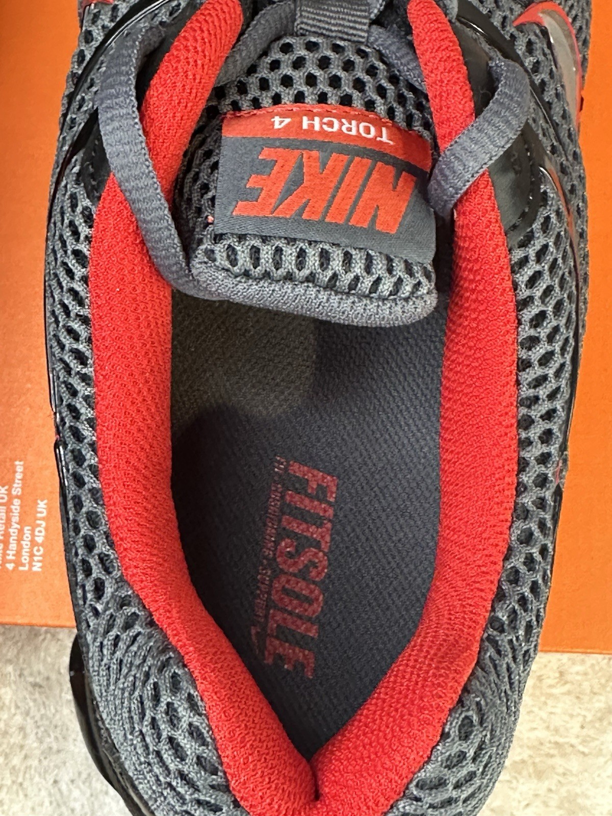 Nike Air Max Torch 4 Gray Black Red 343846 006 Men’s Size 10 Box No Lid NEW thumbnail 7