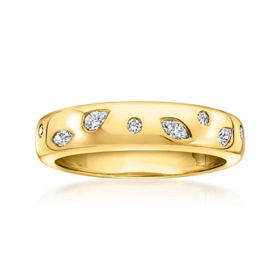 Pure Collection by Ross-Simons Scattered Lab-Grown Diamond Rng in 18k Gold