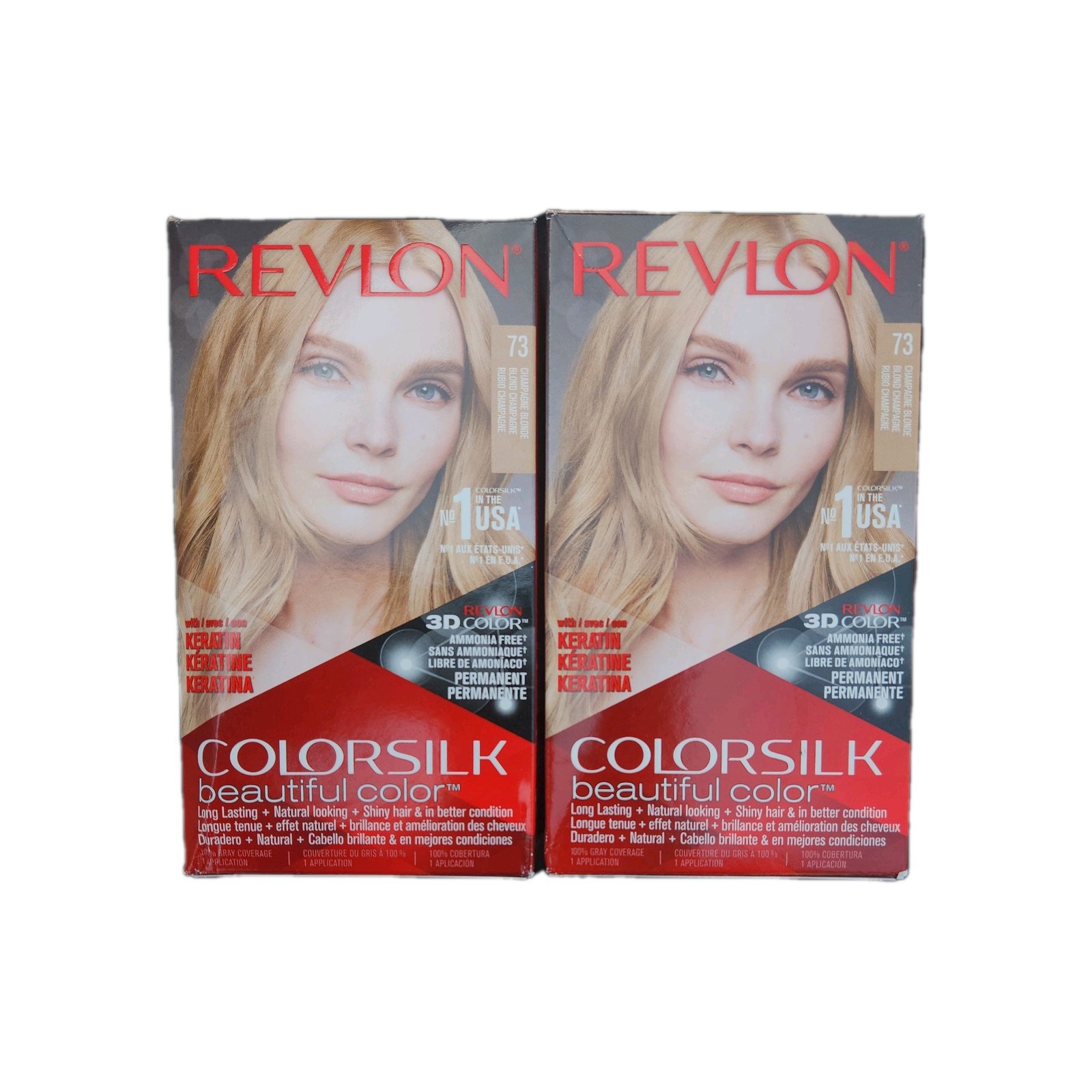 Silk Hair Color 73 Ultra Champagne Blonde # 73 Nib 2 Pack