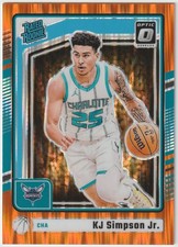2024-25 Donruss Optic - Rated Rookie KJ Simpson Jr. #294 Orange Shock Prizm (RC)