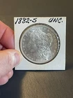 1882-S Morgan Silver One Dollar, Lady Liberty, USA, Eagle, Uncirculated
