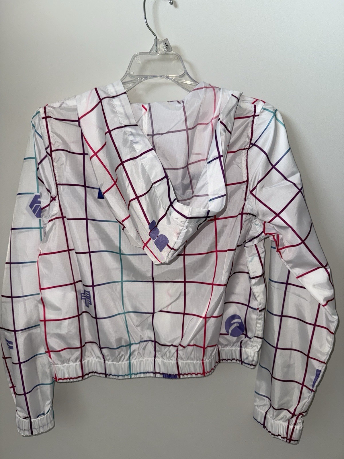 Giacca a vento donna Fila Sport trasparente bianco leggera taglia XS nuova con etichetta