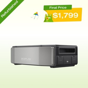 EcoFlow DELTA Pro Ultra Power Station Smart Extra Battery, Certified Refurbished